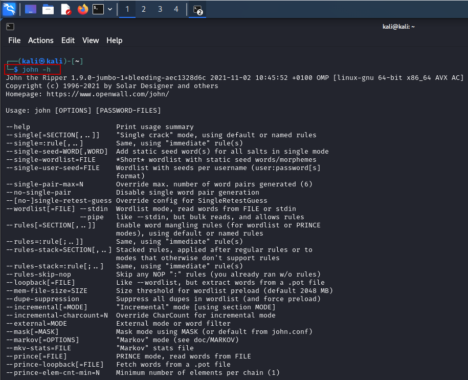 John-the-Ripper-help