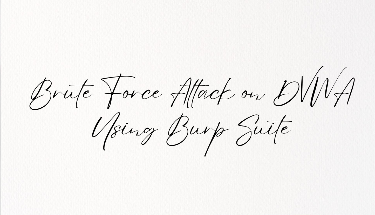 Brute-Force-Attack-on-DVWA-Using-Burp-Suite-home