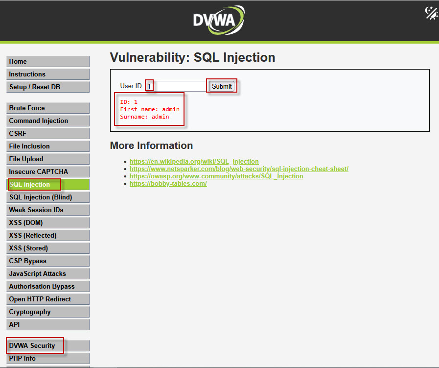 Exploiting-SQL-Injection-in-DVWA-1